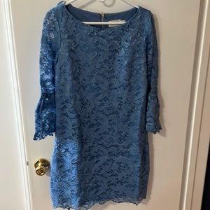 NWT - Women’s Eliza J Blue Lace Dress - Size 8